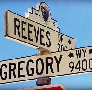 An intersection in Beverly Hillsh
